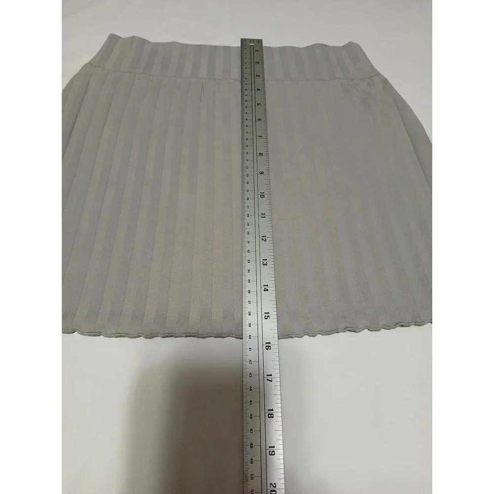 OFFLINE by Aerie OG Original Ribbed Mini Skirt Grey Lettuce Edge Womens Medium